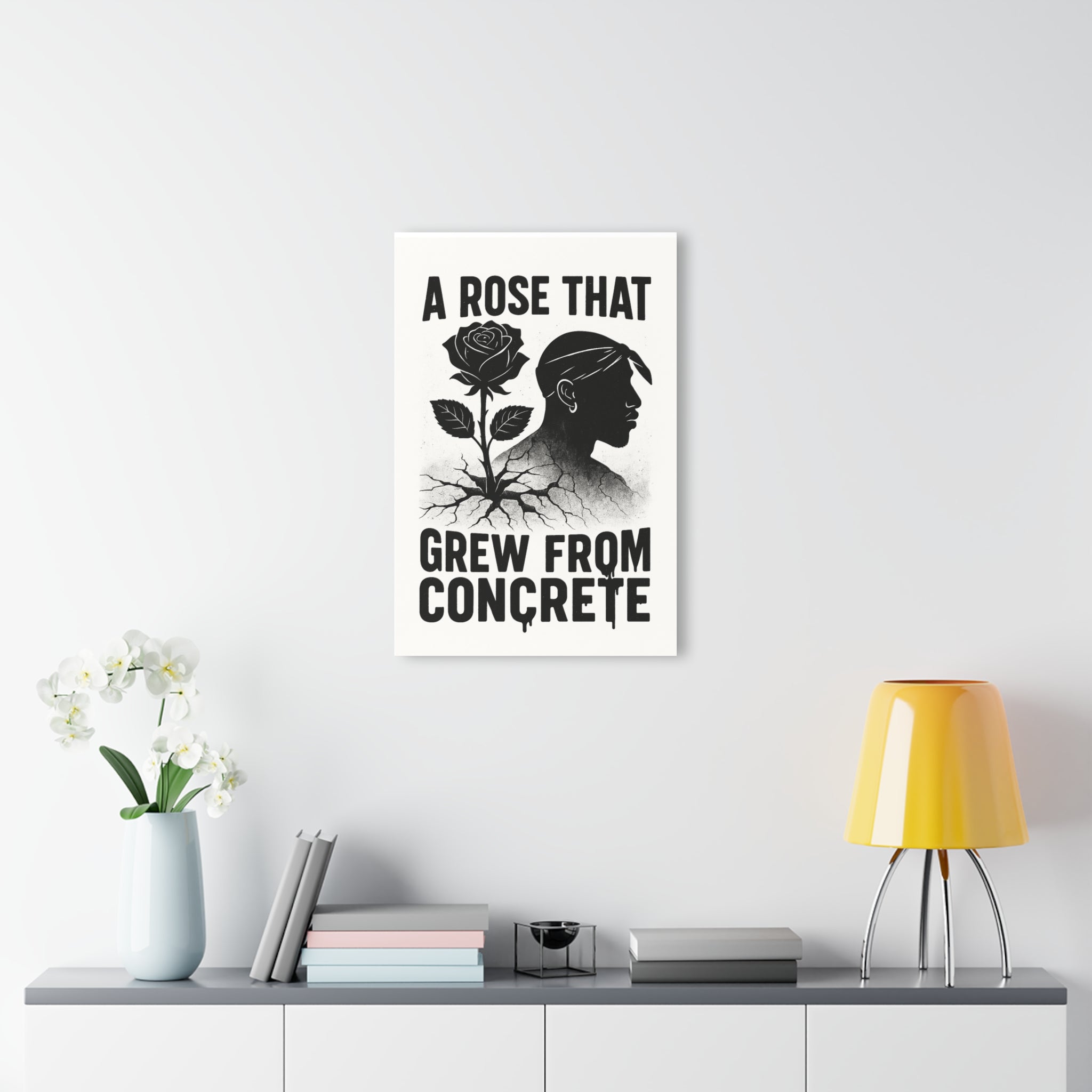 Acrylic Print — “A Rose That Grew From Concrete” Inspirational Wall Art