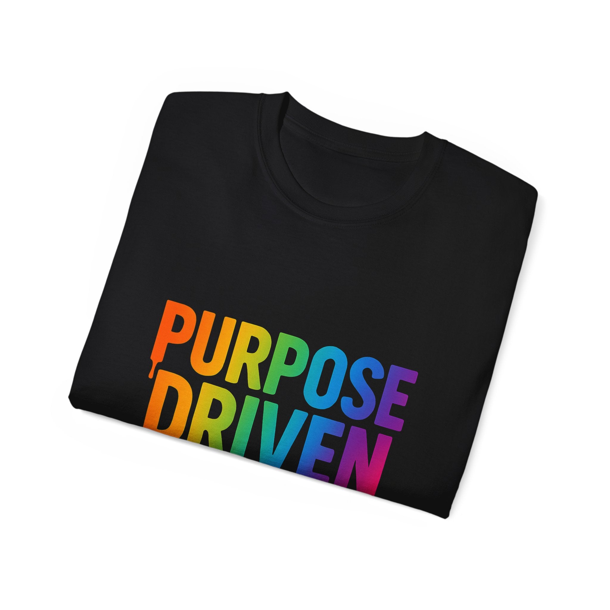 Purpose Driven Rainbow T-Shirt — 'Purpose Driven' Drip Graphic Tee