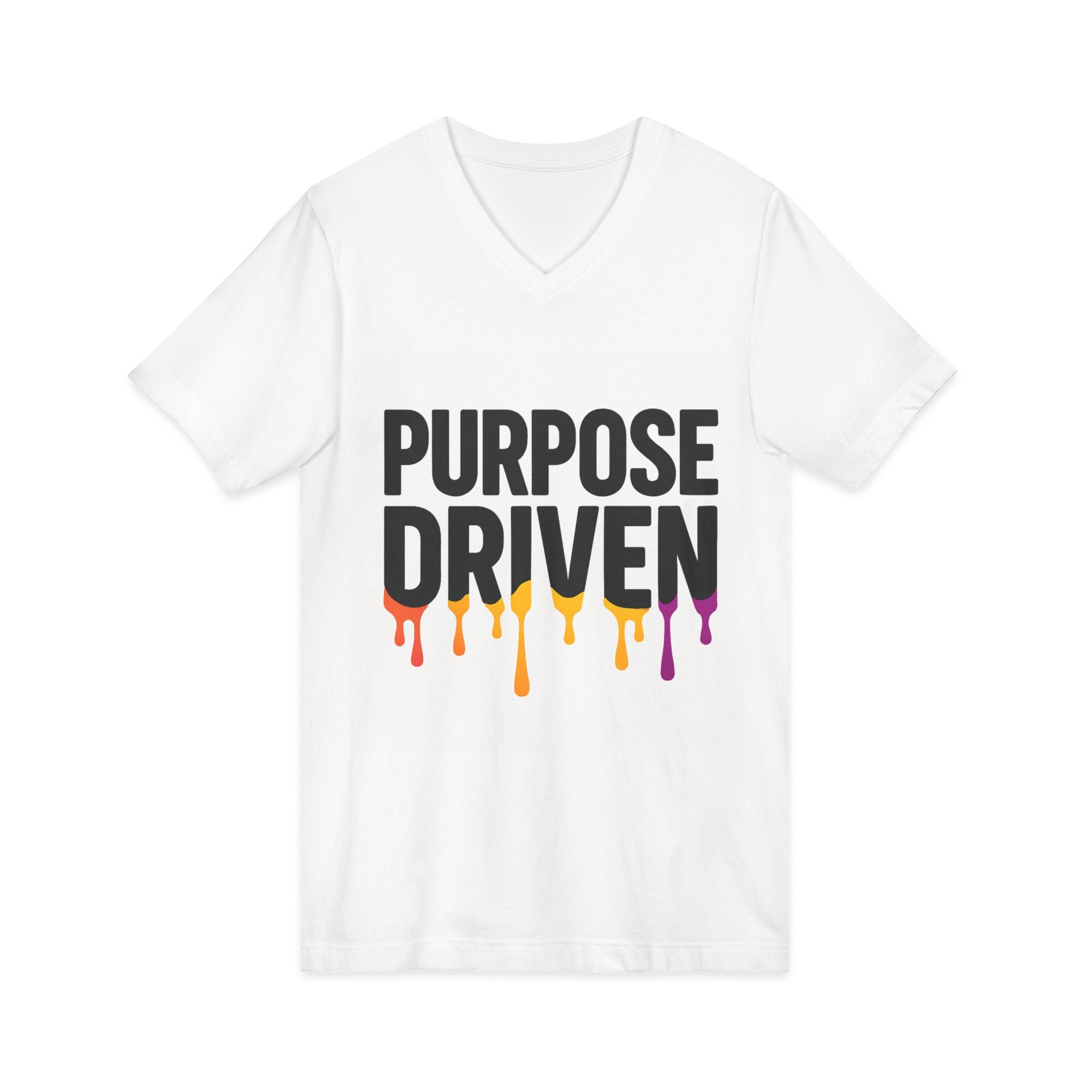 Unisex Jersey Short Sleeve V-Neck Tee